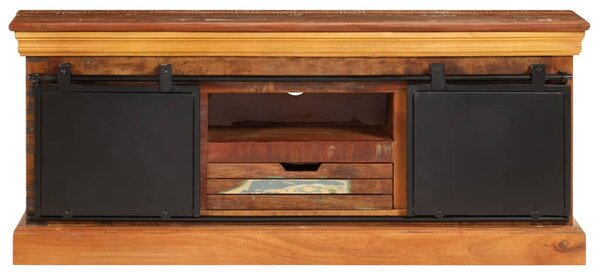 TV stolek 110 x 30 x 45 cm masivní recyklované dřevo 247328