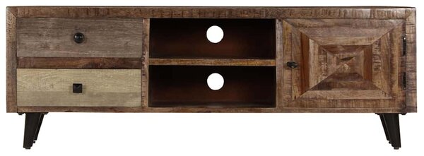 TV stolek 118 x 30 x 40 cm masivní mangovníkové dřevo 247330