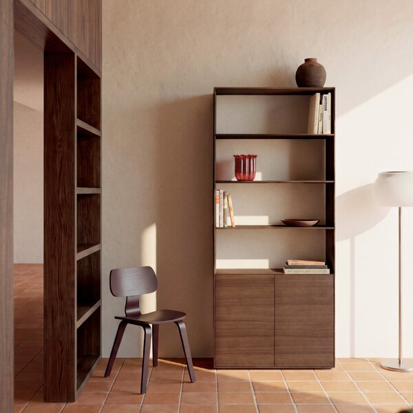 Kave Home Ořechová knihovna Visala 209 x 90 cm