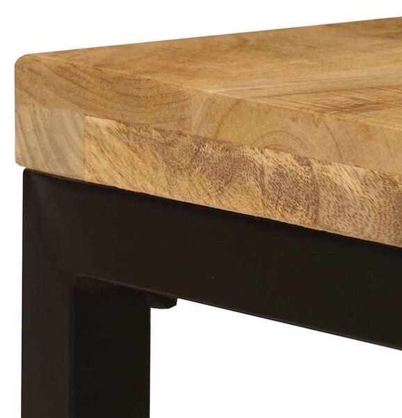Konferenční stolek 100 x 50 x 35 cm masivní mangovník a ocel 247337