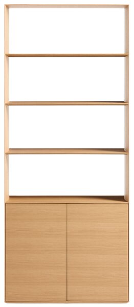 Kave Home Dubová knihovna Visala 209 x 90 cm