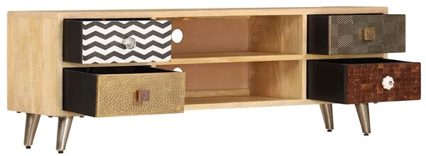TV stolek 120 x 30 x 40 cm masivní mangovníkové dřevo 247340