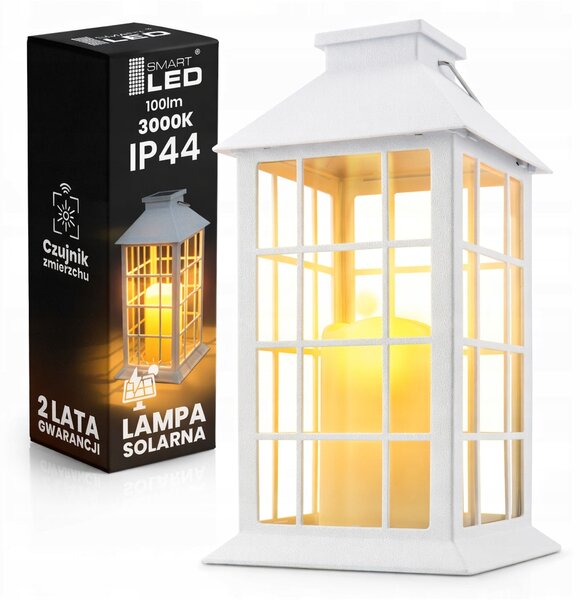 LED solární zápichové svítidlo, IP44, teplá bílá, 140 × 140 × 270 mm