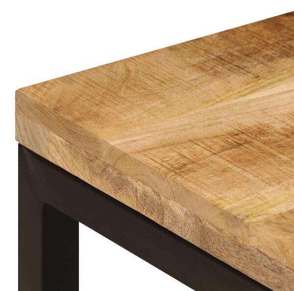 Konferenční stolek 100 x 50 x 35 cm masivní mangovník a ocel 247337