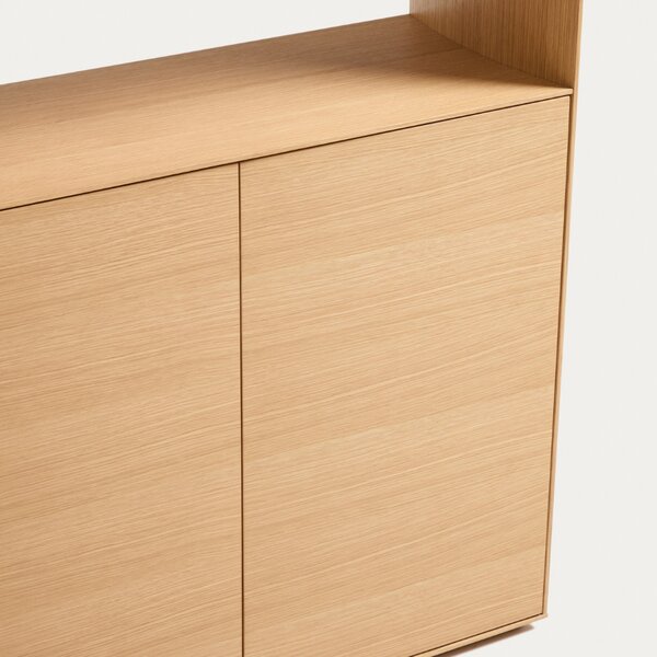 Kave Home Dubová knihovna Visala 209 x 90 cm