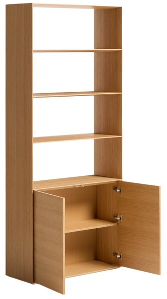 Kave Home Dubová knihovna Visala 209 x 90 cm