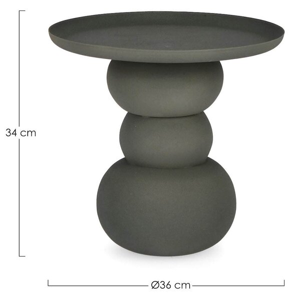 Konferenční stolek Alpe ⌀ 36 cm zelený