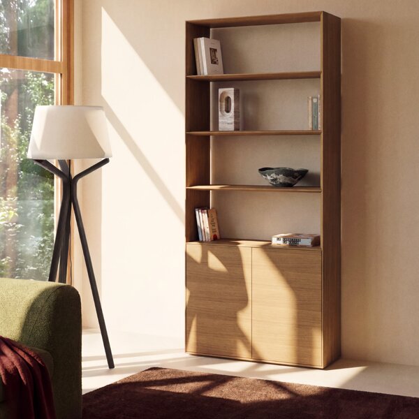 Kave Home Dubová knihovna Visala 209 x 90 cm