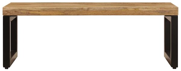Konferenční stolek 100 x 50 x 35 cm masivní mangovník a ocel 247337