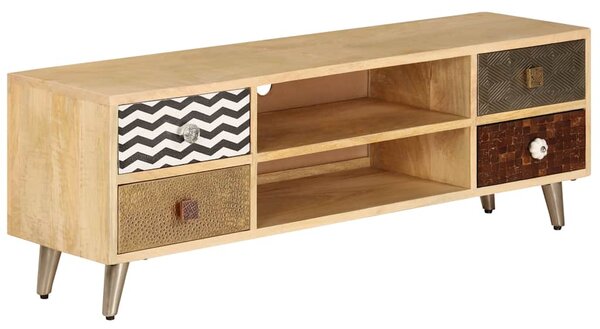 TV stolek 120 x 30 x 40 cm masivní mangovníkové dřevo 247340