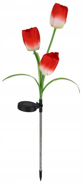 LED solární zápichové svítidlo Tulipán, RGB, IP44