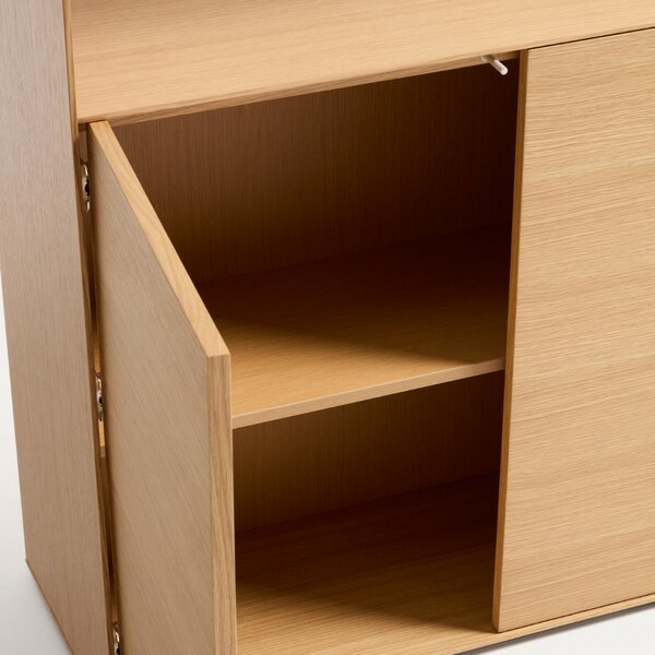Kave Home Dubová knihovna Visala 106 x 90 cm
