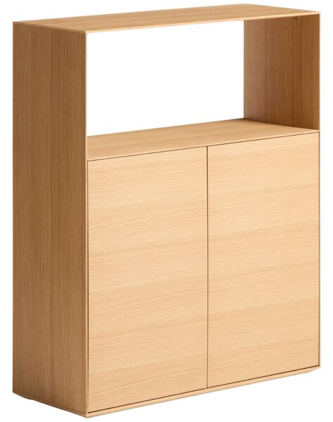 Kave Home Dubová knihovna Visala 106 x 90 cm