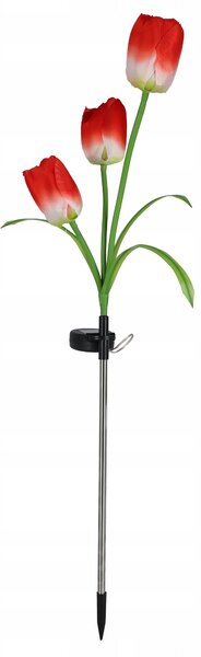 LED solární zápichové svítidlo Tulipán, RGB, IP44