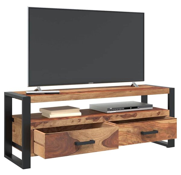 TV stolek 120 x 35 x 45 cm masivní akáciové dřevo 247403
