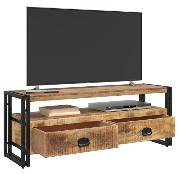 TV stolek 120 x 35 x 45 cm masivní mangovníkové dřevo 247402