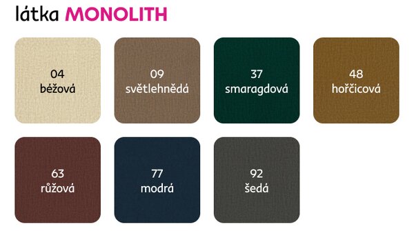 KONDELA Univerzální sedací souprava, látka Monolith vínová, LONGA ROH
