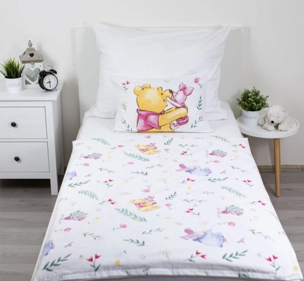 Jerry Fabrics Povlečení do postýlky WTP Pooh hugs baby 100x135, 40x60 cm
