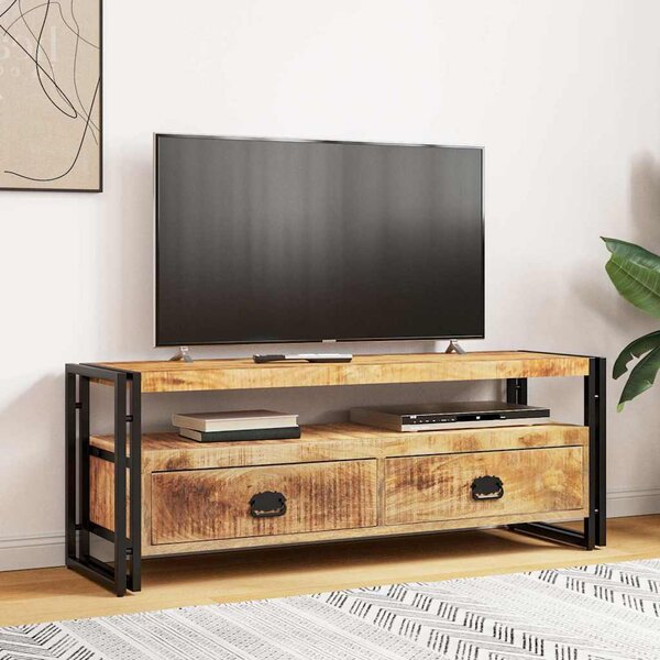TV stolek 120 x 35 x 45 cm masivní mangovníkové dřevo 247402
