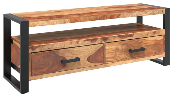 TV stolek 120 x 35 x 45 cm masivní akáciové dřevo 247403
