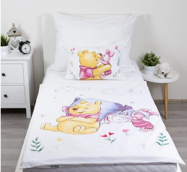 Jerry Fabrics Povlečení do postýlky WTP Pooh hugs baby 100x135, 40x60 cm