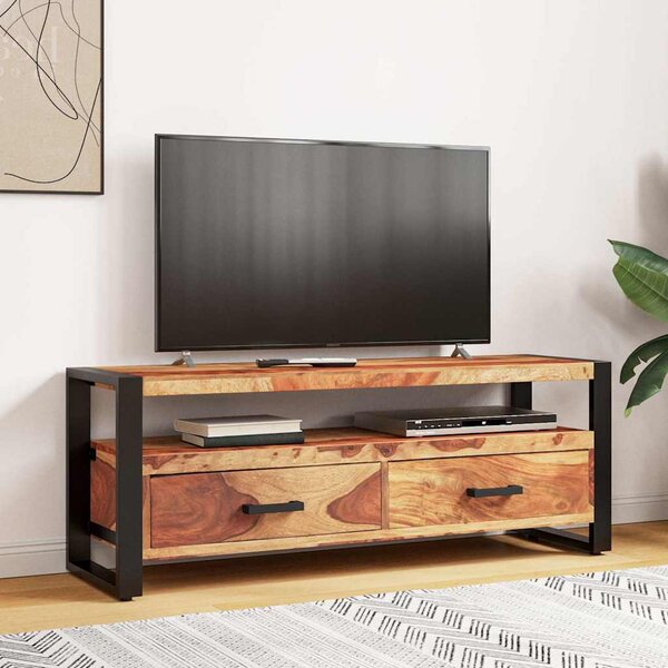 TV stolek 120 x 35 x 45 cm masivní akáciové dřevo 247403