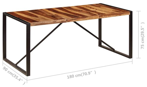 Jídelní stůl 180 x 90 x 75 cm masivní akáciové dřevo 247416