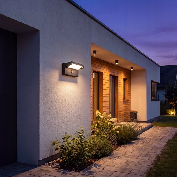 LED fasádní svítidlo 25 W, 3 režimy barvy světla, 2500 lm, IP54
