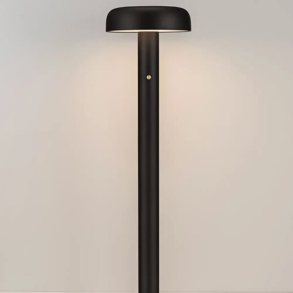 Nova Luce Černá kovová stojací LED lampa Noelia 142 cm