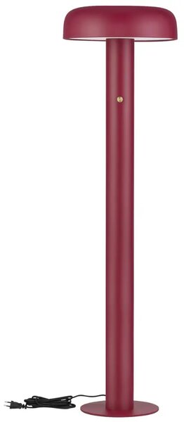 Nova Luce Červená kovová stojací LED lampa Noelia 142 cm