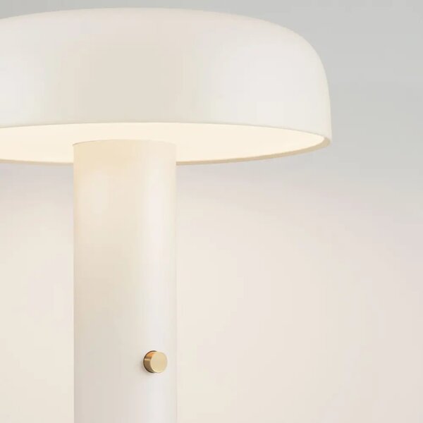 Nova Luce Krémová kovová stojací LED lampa Noelia 142 cm