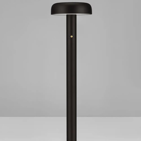 Nova Luce Černá kovová stojací LED lampa Noelia 142 cm