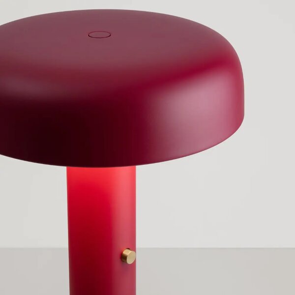 Nova Luce Červená kovová stojací LED lampa Noelia 142 cm
