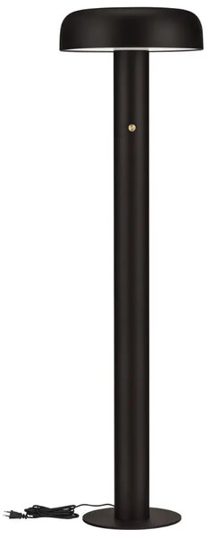 Nova Luce Černá kovová stojací LED lampa Noelia 142 cm