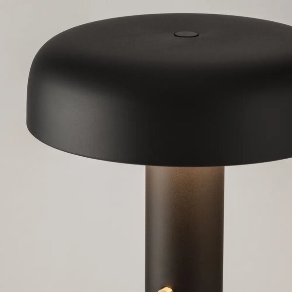 Nova Luce Černá kovová stojací LED lampa Noelia 142 cm