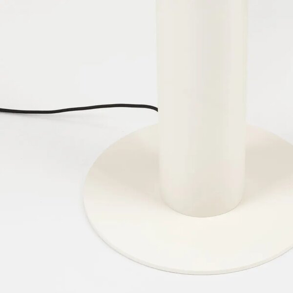 Nova Luce Krémová kovová stojací LED lampa Noelia 142 cm