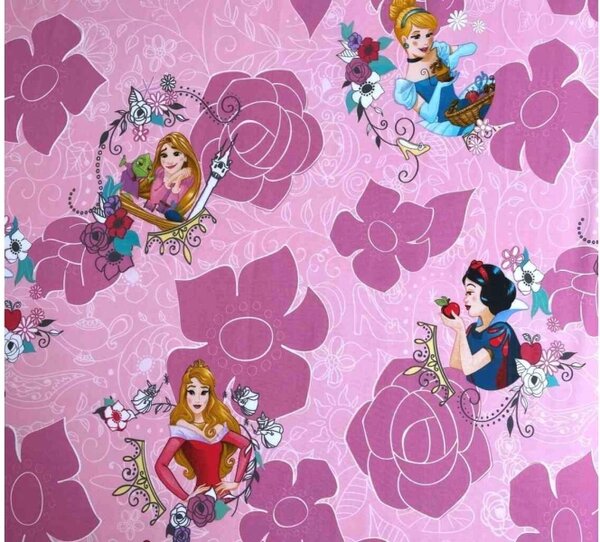 Jerry Fabrics Prostěradlo Princezny Pink 02 90x200x25 cm