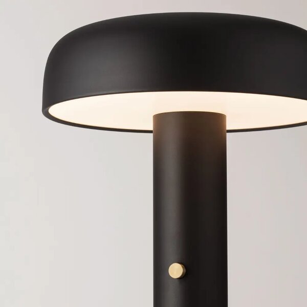 Nova Luce Černá kovová stojací LED lampa Noelia 142 cm