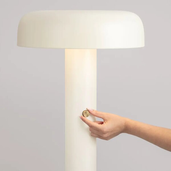 Nova Luce Krémová kovová stojací LED lampa Noelia 142 cm