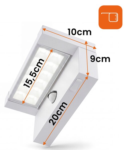 LED fasádní svítidlo 25 W, 3 režimy barvy světla, 2500 lm, IP54