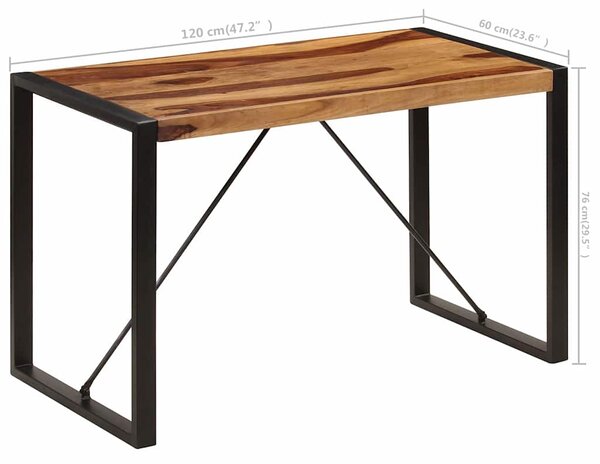Jídelní stůl 120 x 60 x 76 cm masivní akáciové dřevo 247423