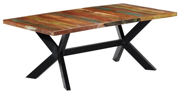 Jídelní stůl 200 x 100 x 75 cm masivní recyklované dřevo 247429
