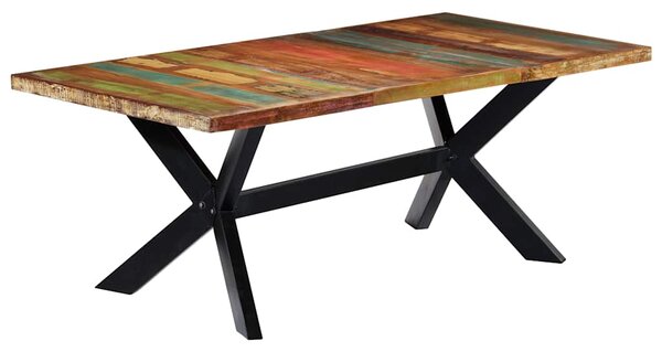 Jídelní stůl 200 x 100 x 75 cm masivní recyklované dřevo 247429