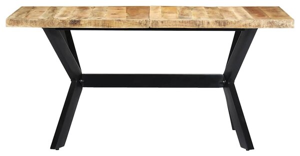 Jídelní stůl 160 x 80 x 75 cm masivní hrubé mangovníkové dřevo 247433