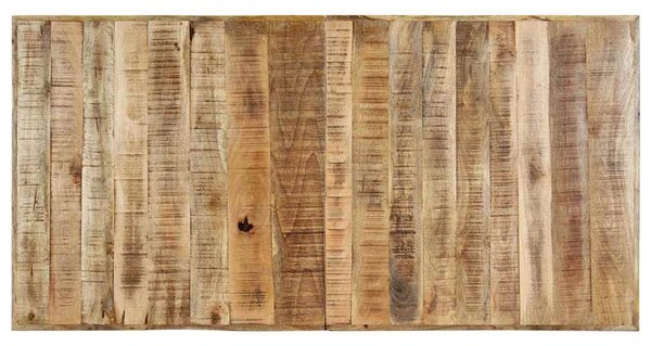 Jídelní stůl 160 x 80 x 75 cm masivní hrubé mangovníkové dřevo 247433