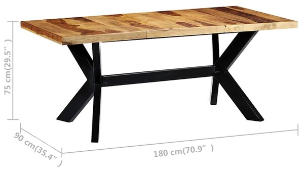 Jídelní stůl 180 x 90 x 75 cm masivní akáciové dřevo 247432
