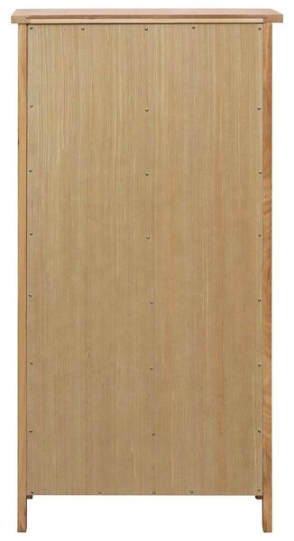 Botník 76 x 37 x 105 cm masivní dubové dřevo 247460