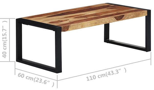 Konferenční stolek 110 x 60 x 40 cm masivní akáciové dřevo 247452