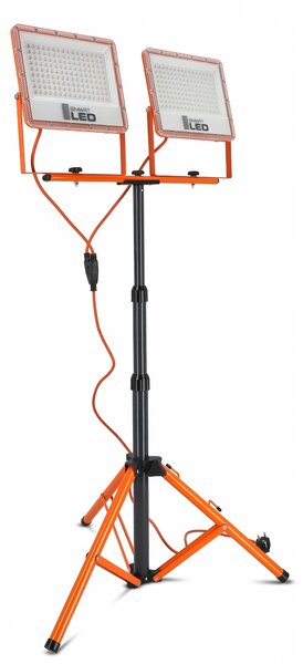 Solární LED reflektor 100 W, 22000 lm, neutrální bílá, IP65, 25,5 × 21 × 3,5 cm