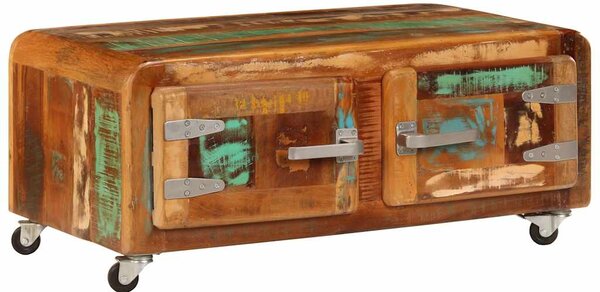 Konferenční stolek 85 x 55 x 40 cm masivní recyklované dřevo 247515